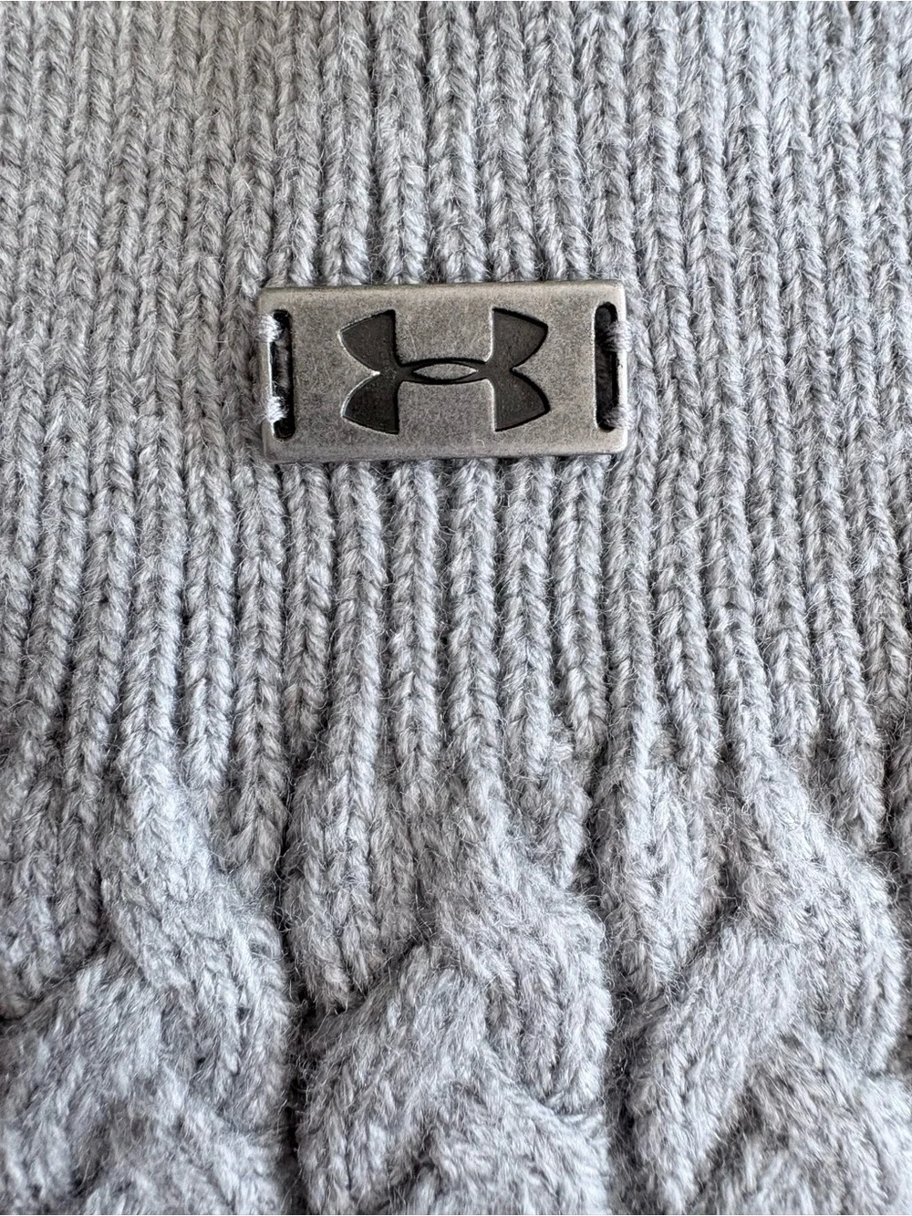 NWT NEW Under Armour UA Women's Gray Cable Knit Around Town Leg Warmers